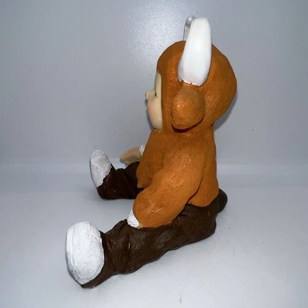 Figurine Baby‎ in a Bull Animal Costume 5 Inches Tall
